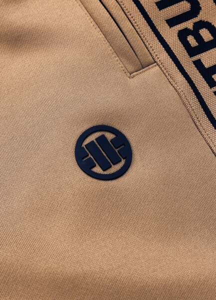 Spodnie dresowe PIT BULL "TAPE LOGO" - brązowy