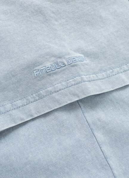 PIT BULL Denim Washed &quot;PLANET SURF&quot; Men&#39;s T-Shirt - Blue