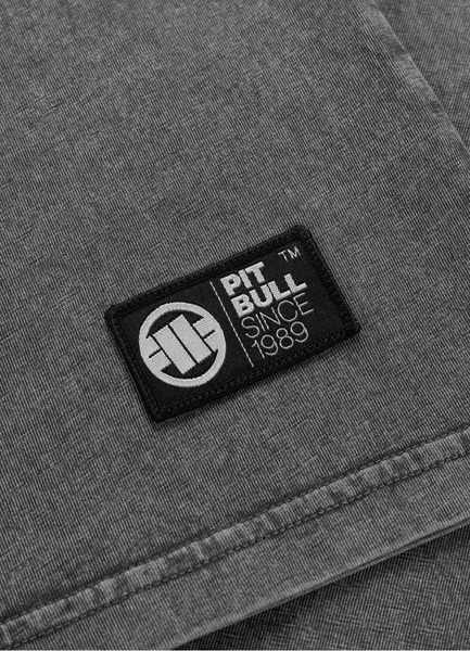 Koszulka męska PIT BULL Denim Washed "MT. FUJI" - szary