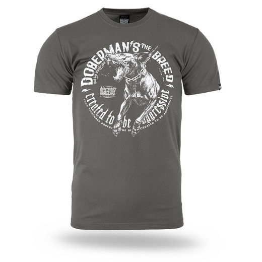 Dobermans Aggressive T-shirt &quot;THE BREED&quot; TS373K - khaki