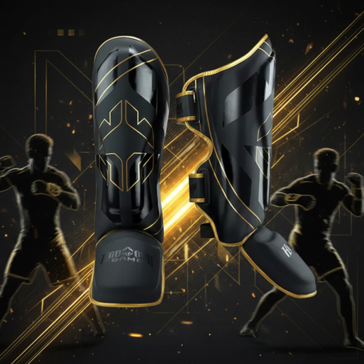 Ground Game "Logo 3.0 Gold" Shin Guards