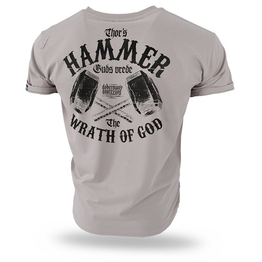 T-shirt Dobermans Aggressive &quot;THOR HAMMER&quot; TS298H - beige