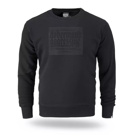 Outlet: Dobermans Aggressive "RUBBER LOGO" BC353 sweatshirt - black