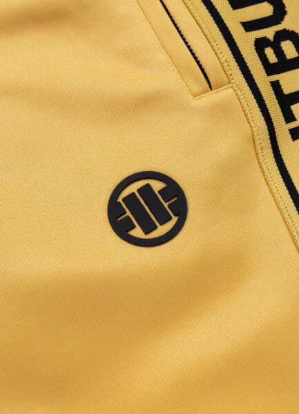 Spodnie dresowe PIT BULL "TAPE LOGO" - żółty