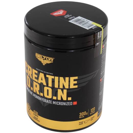 Kreatyna Monohydrat kreatyny BELTOR Creatine Monohydrate D.R.O.N. 300 g - cytrynowa