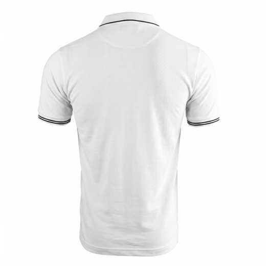 Koszulka polo Pretorian Line "Logo 3D black" - biała