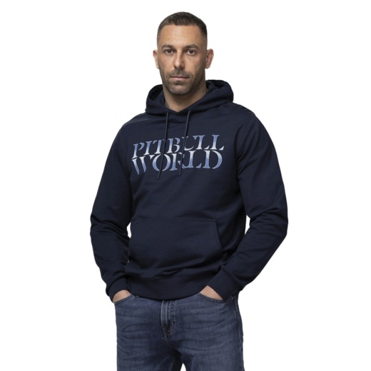 Bluza z kapturem PIT BULL "WORLD" - granatowy