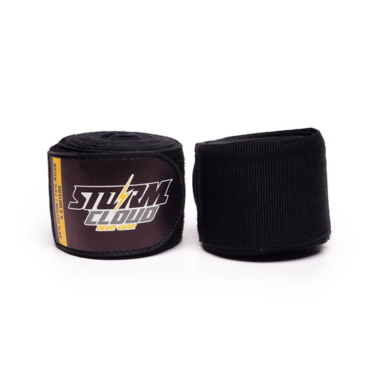 StormCloud HWX-R PREMIUM boxing bandage wraps 4.5 m - black