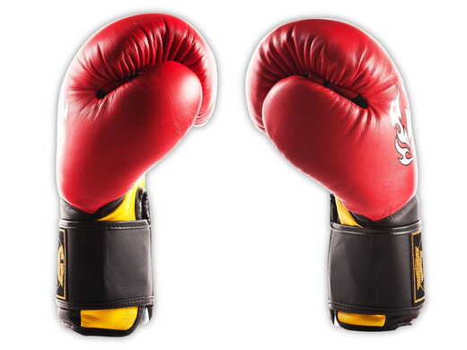 TOP KING BOXING GLOVES TKBGSA &quot;SUPER AIR&quot; (532) (red / black / yellow) &quot;K&quot;