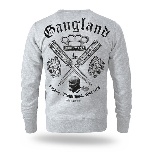 Bluza Dobermans Aggressive "ONE CREW GANGLAND BC384" - szara
