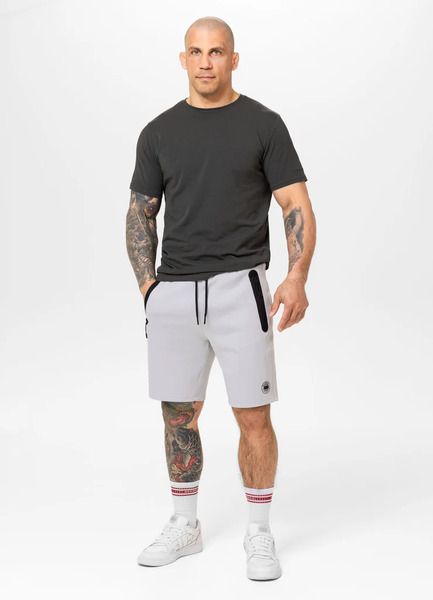 Szorty dresowe męskie PIT BULL "DOGWOOD" - biało-niebieski