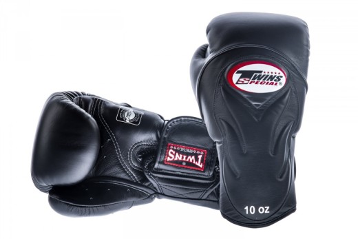 Boxing gloves TWINS SPECIAL BGVL-6 (black / black palm) "K"