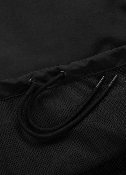 PIT BULL "MEANDRO" transitional hooded kangaroo jacket - black