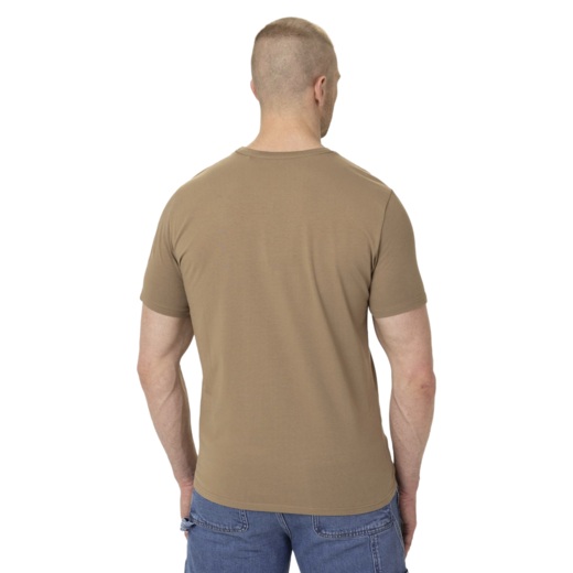 Koszulka męska PIT BULL Slim Fit "MINIMAL" - jasny brązowy