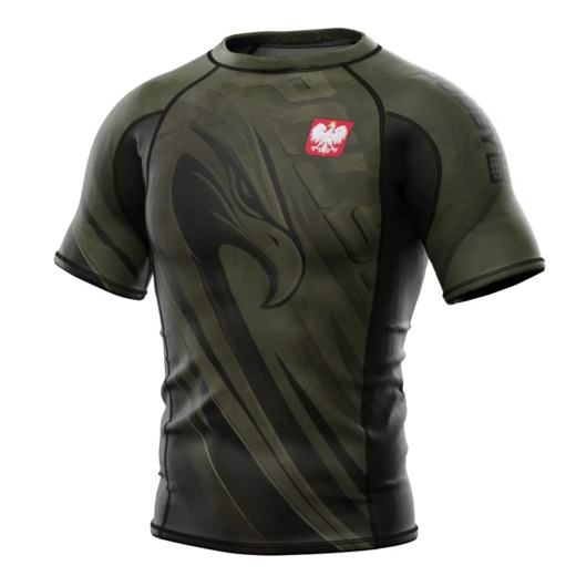 Short sleeve rashguard męski Extreme Hobby | POLSKA ULTIMATE - khaki