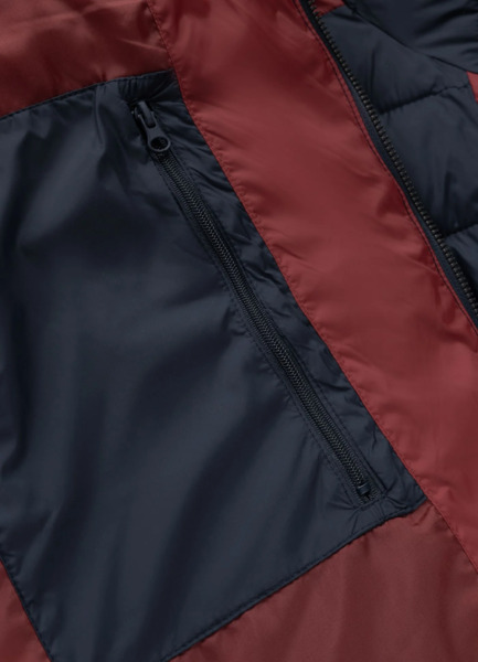 Kurtka zimowa pikowana z kapturem PIT BULL "RUBIO" - granatowy