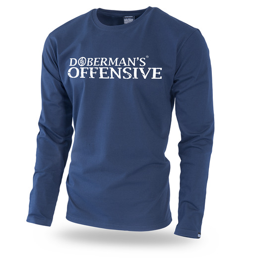 Longsleeve Dobermans Aggressive "DOBERMANS OFFENSIVE" LS180 - granatowy