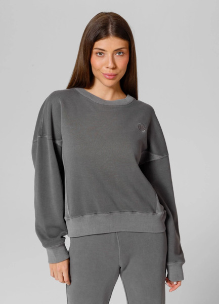 WASHED PIT BULL &quot;MANZANITA&quot; women&#39;s sweatshirt - gray