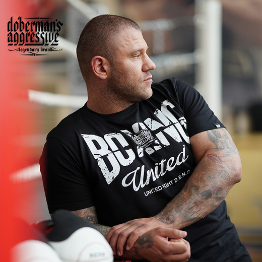 Koszulka T-shirt Dobermans Aggressive "BOXING" TS281C - czerwona
