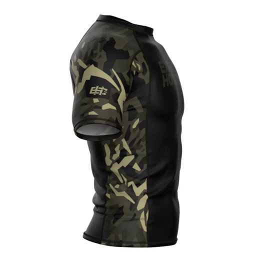 Short sleeve rashguard męski Extreme Hobby | JUNGLE PANTHER - czarny