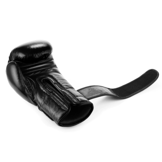 Warrior BLACK Genuine Leather Bushido Boxing Gloves