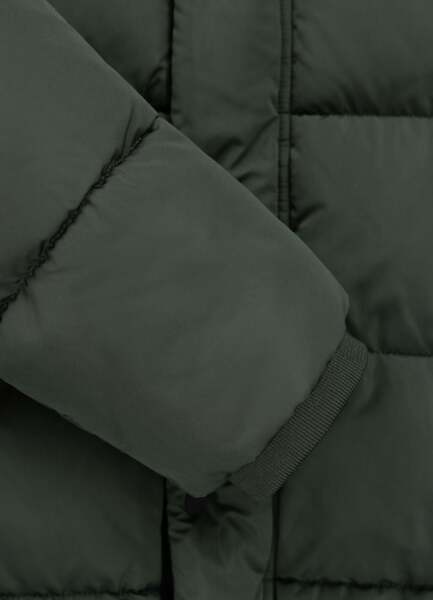 PIT BULL "AMALIA" quilted winter jacket with hood - dark green