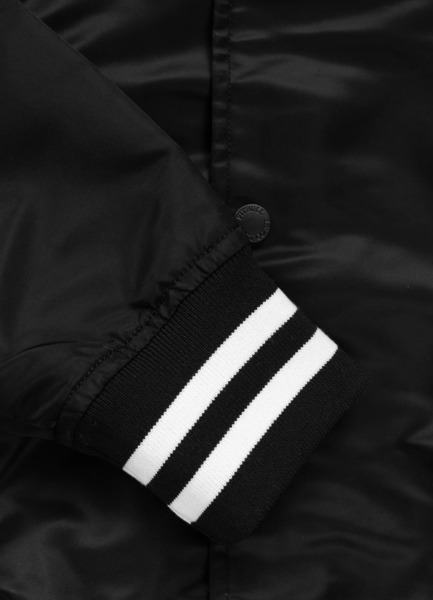 Kurtka przejściowa bejsbolówka z kapturem PIT BULL "ANGELA SAN DIEGO" - czarny