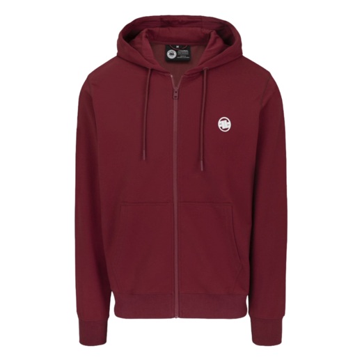 Bluza rozpinana z kapturem PIT BULL "SMALL LOGO NUGGET" - bordowy
