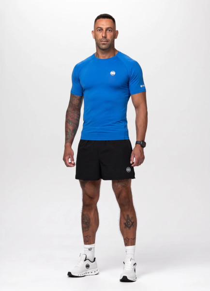 Rashguard męski PIT BULL Runway Performance - niebieski