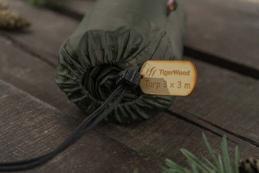 TIGERWOOD T2 Tarp 3×3 Olive/Black - bez zawiesi