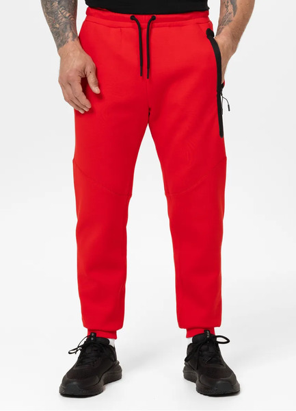  PIT BULL men&#39;s sweatpants &quot;DOGWOOD POCKET&quot; - red fluo