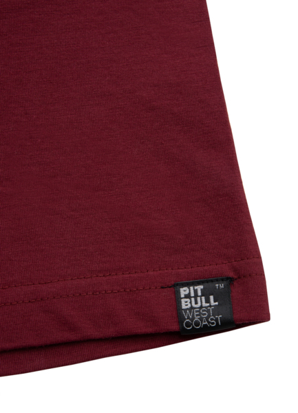 Koszulka PIT BULL "No Logo '21" - burgundy