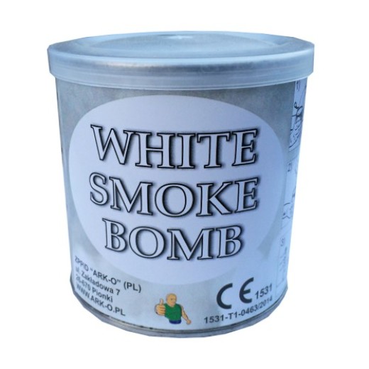 Can smoke candle - white
