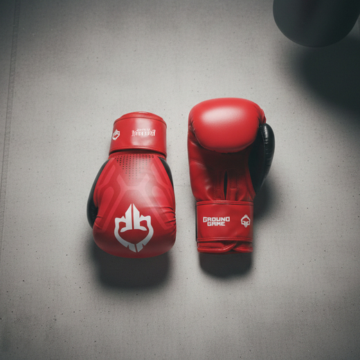 Ground Game "Cyborg" boxing gloves - red