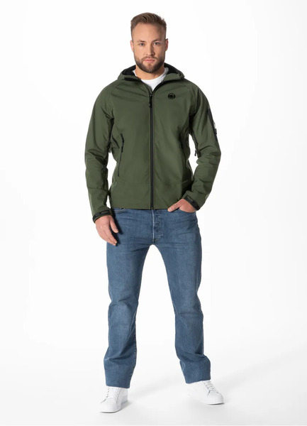 Kurtka softshell PIT BULL "Rockfish" '23 - oliwkowa