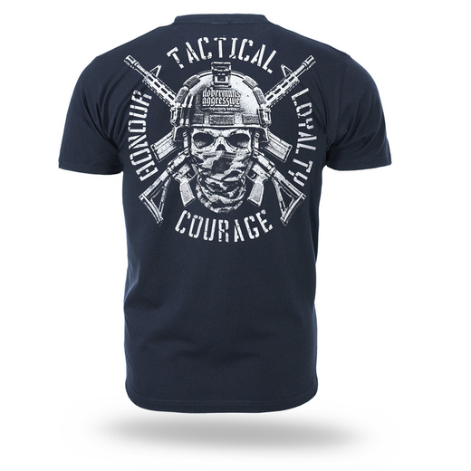 Koszulka T-shirt Dobermans Aggressive "COURAGE TS419" - granatowa