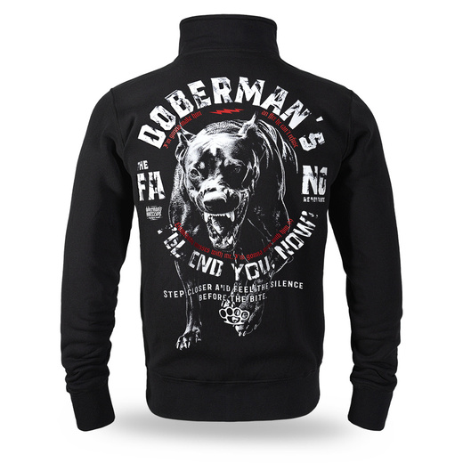 Dobermans Aggressive "BIGDOG BCZ406" Zip-Up Sweatshirt - Black