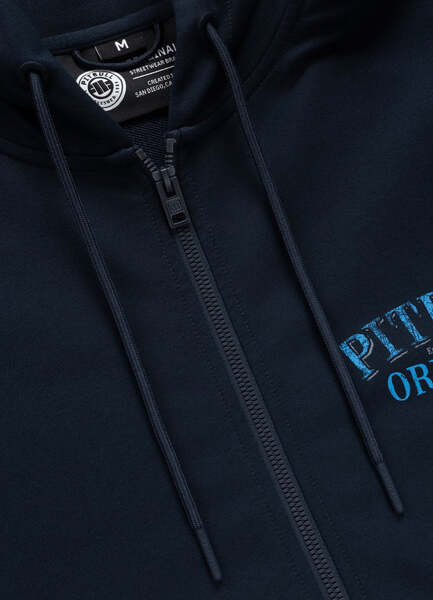 Bluza rozpinana z kapturem PIT BULL "MIDNIGHT" - granatowy