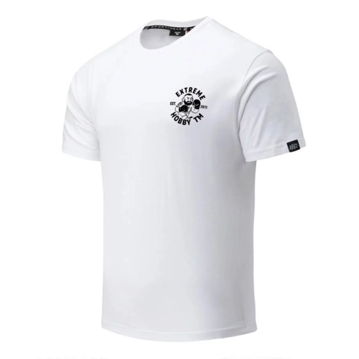 Koszulka T-shirt męski Extreme Hobby "TRAIN HARD" - biały