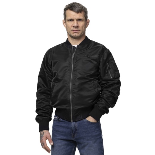 Kurtka bomberka przejściowa PIT BULL "MA-1 AKRON" - czarny