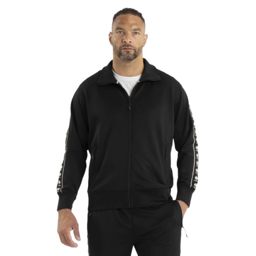 PIT BULL POWERS men's zip-up sweatshirt - black