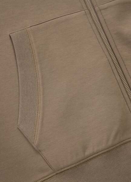 Bluza rozpinana z kapturem PIT BULL "SAMPSON" - piaskowy