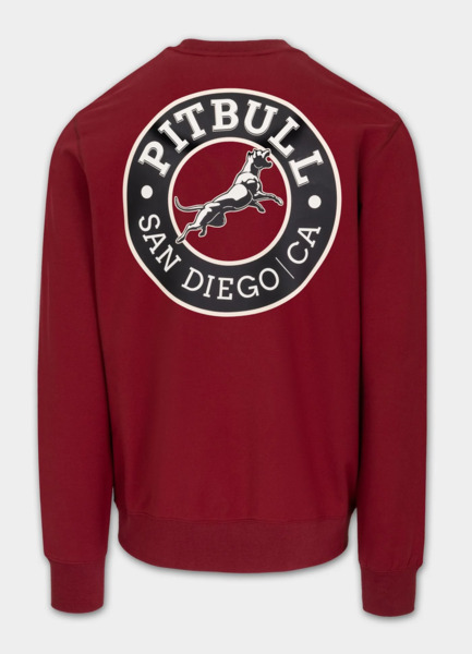 Bluza męska PIT BULL "SAN DIEGO CA" - bordowy