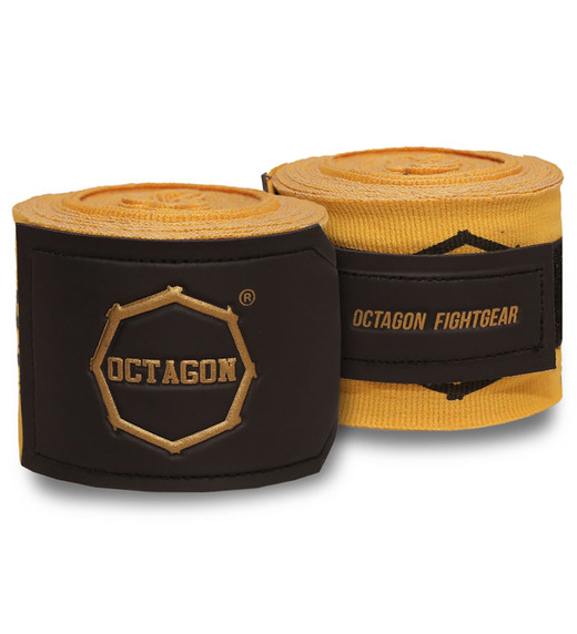 Fightgear Supreme Printed boxing wraps Octagon 3 m - gold