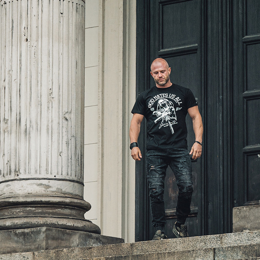 Koszulka T-shirt Dobermans Aggressive "The Nun" TS296 - szary