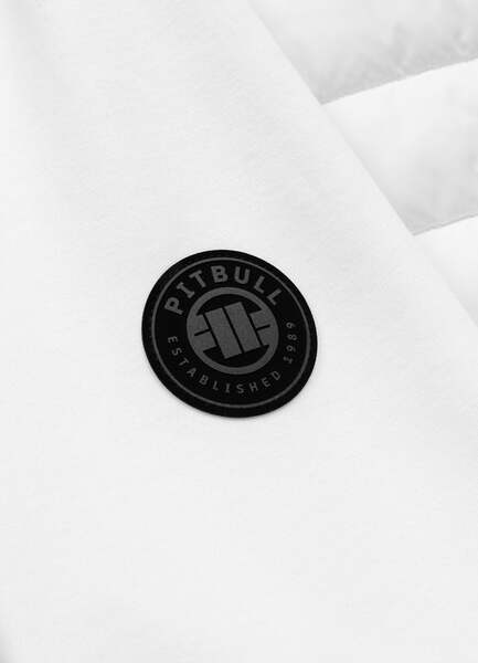 Kurtka hybrydowa przejściowa z kapturem PIT BULL "PALOMAR" - biały