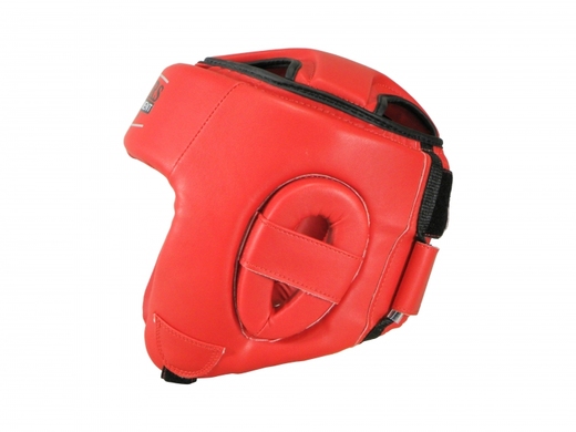 Kask bokserski ochraniacz głowy Masters KTOP-PU (WAKO APPROVED) - czerwony