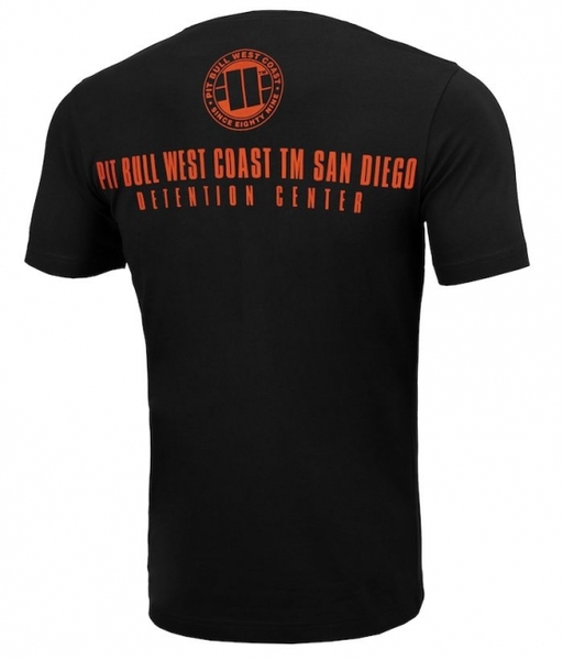 T-shirt PIT BULL &quot;Orange dog&quot; &#39;21 - black