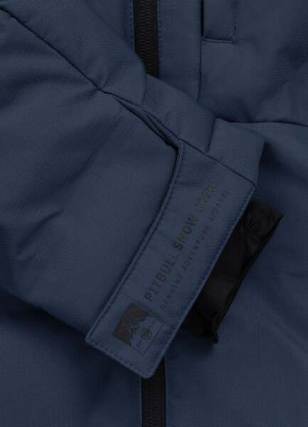 PIT BULL "STANFORD" quilted winter jacket with hood - navy blue