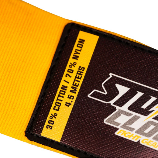 Bandaż bokserski owijki StormCloud HWX-R PREMIUM 4,5m - żółte